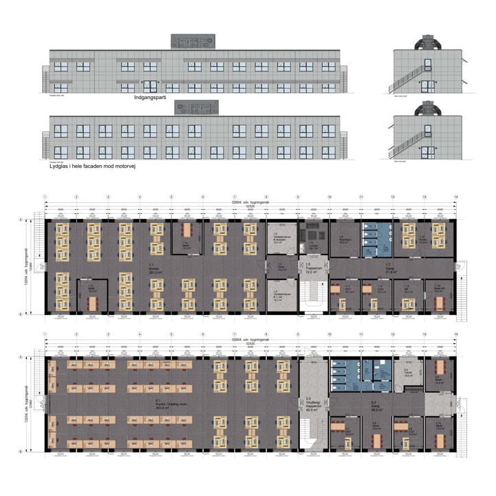 1284 m2 Kontor