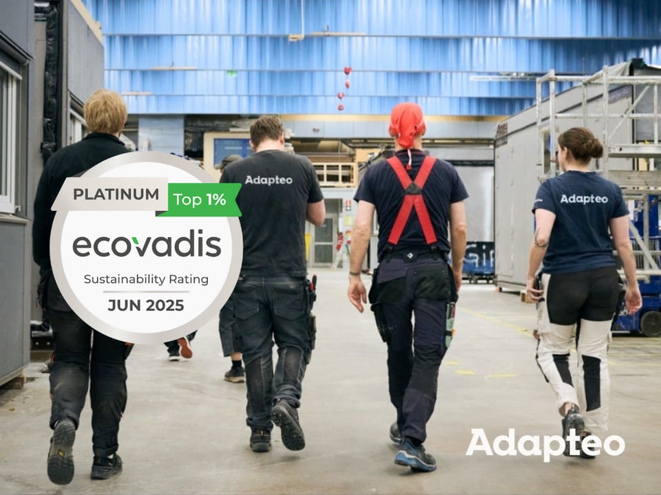 Adapteo tilldelas EcoVadis Platinum