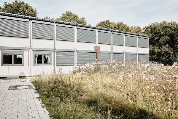 Schulcontaineranlage in Groß-Gerau für berufliche Bildung